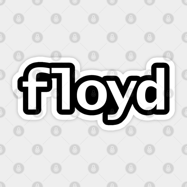 Floyd Minimal Typography White Text Sticker by ellenhenryart